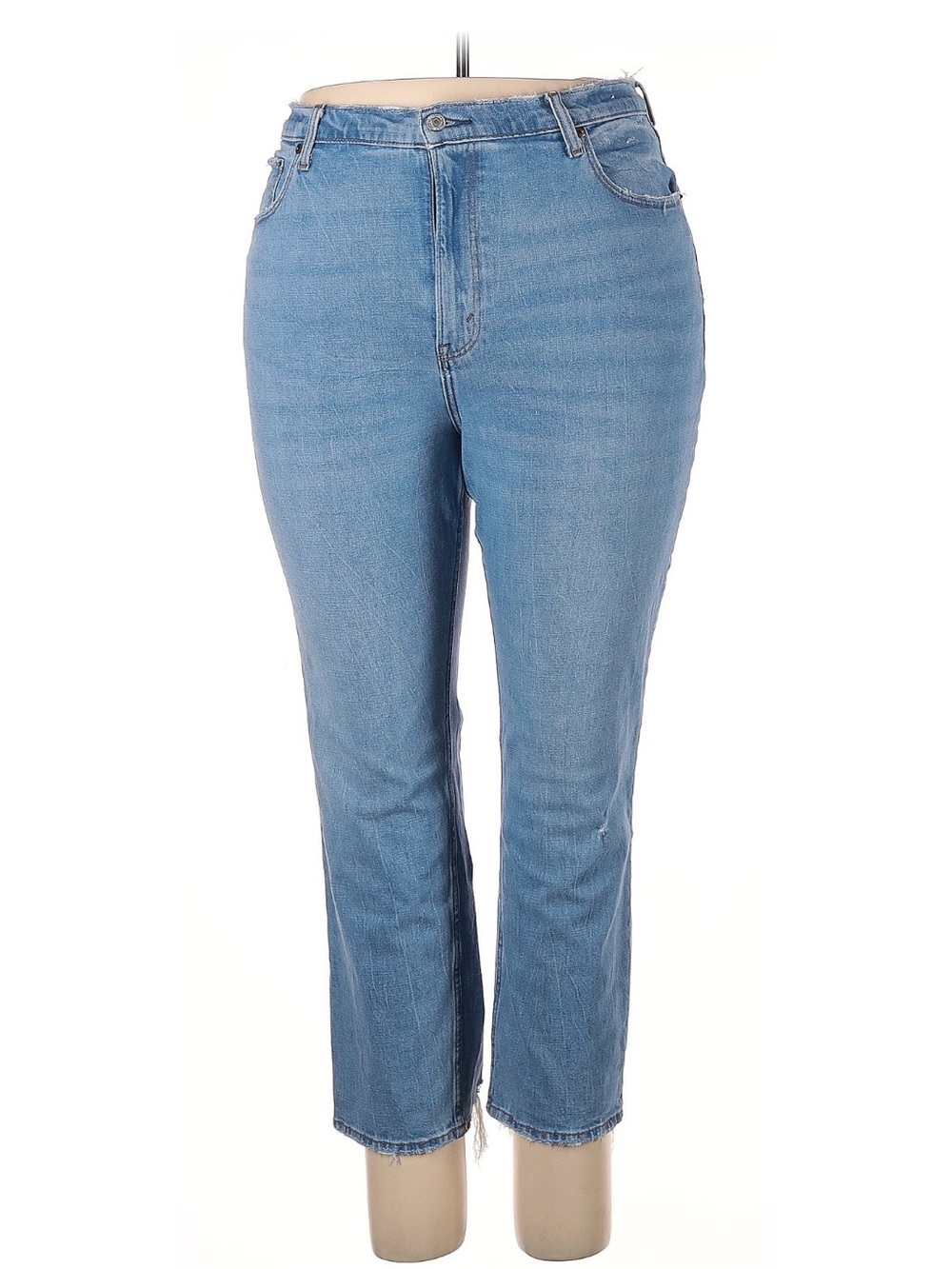 Abercrombie Light Blue Women’s High-Rise Straight Jeans